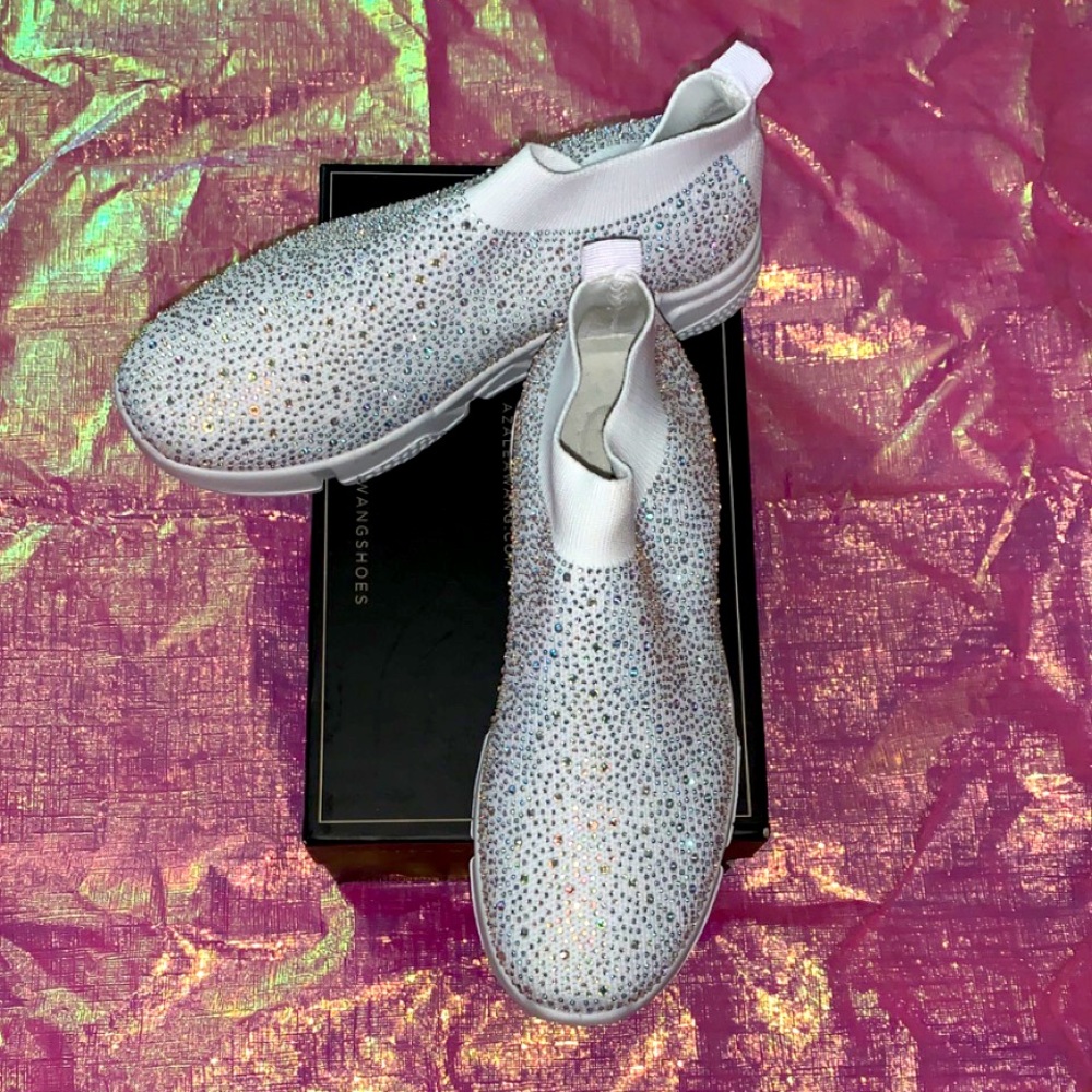 Beautiful Sock shoes with rhinestones